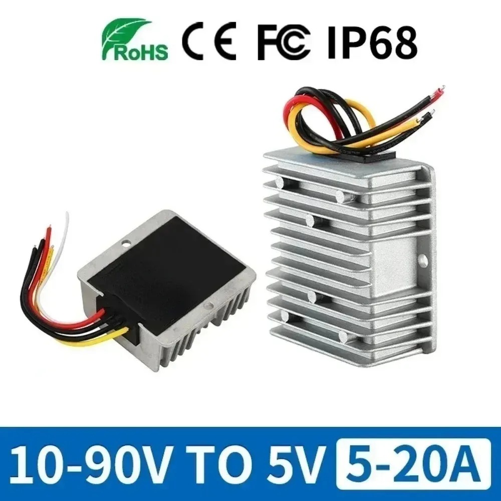 DC 10-90V to 5V Converter 5Vol - 72V 15A Fast Charger review and price